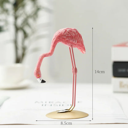 LumiVista - Grasiøs Flamingo Dekorativ Figur med Sofistikert Utseende