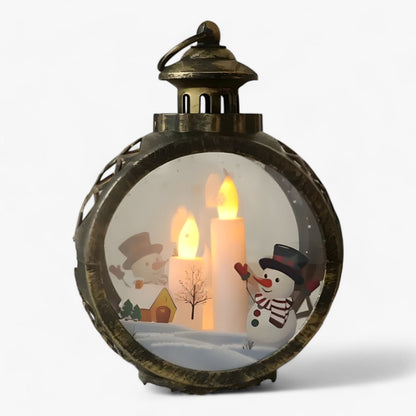 FrostGlow - Dekorativ snømannslampe med LED-lykt simulert til jul