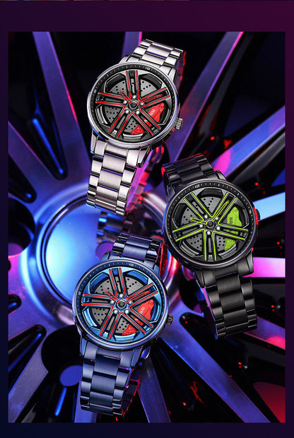 SpinTime - Spinnhjulsklokke med 3D-rotasjon i hul form