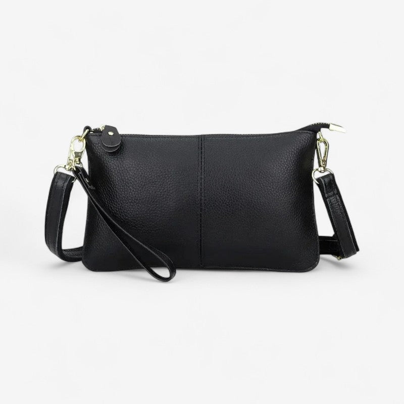 Ashley – Håndveske med spennestrå og glidelåslommer