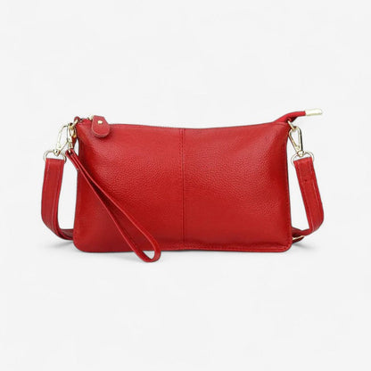 Ashley – Håndveske med spennestrå og glidelåslommer