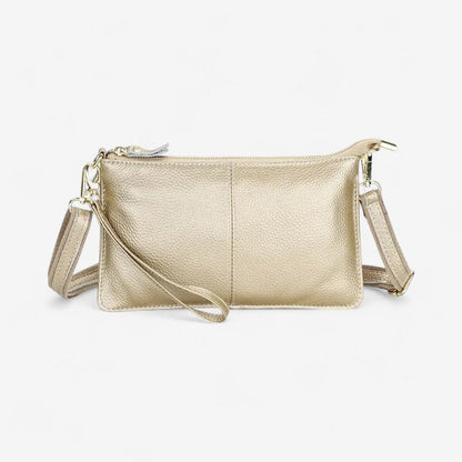 Ashley – Håndveske med spennestrå og glidelåslommer