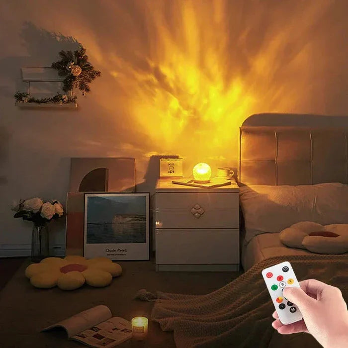 AquaDream - Vannbølger projektorlampe for en rolig atmosfære