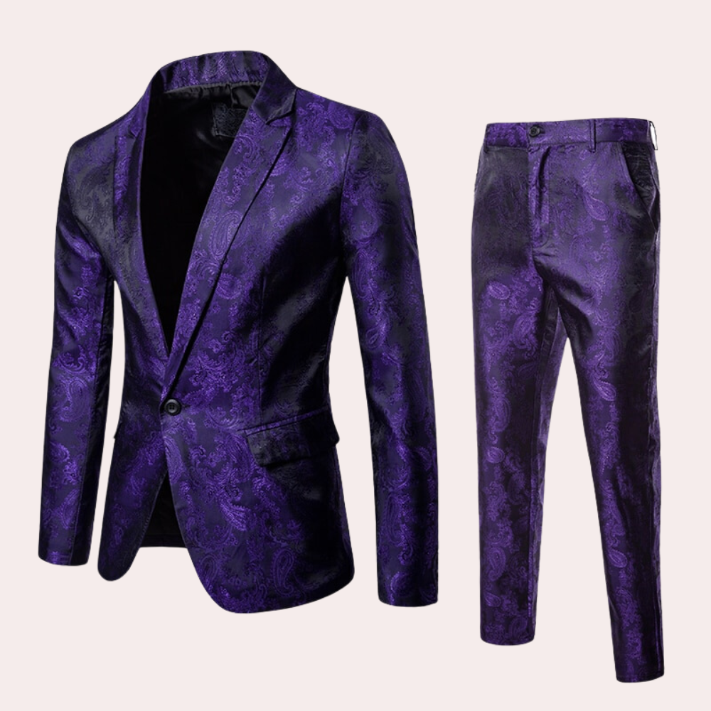 Lucas – Stilig todelt dresssett med blazer og slim-fit bukser