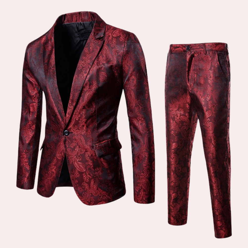 Lucas – Stilig todelt dresssett med blazer og slim-fit bukser