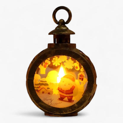 FrostGlow - Dekorativ snømannslampe med LED-lykt simulert til jul