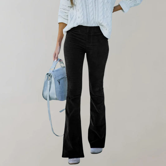 Ingrid - Flare Pants Med Høy Midje Og Smigrende Passform, Uanstrengt Stilig Og Komfortabel