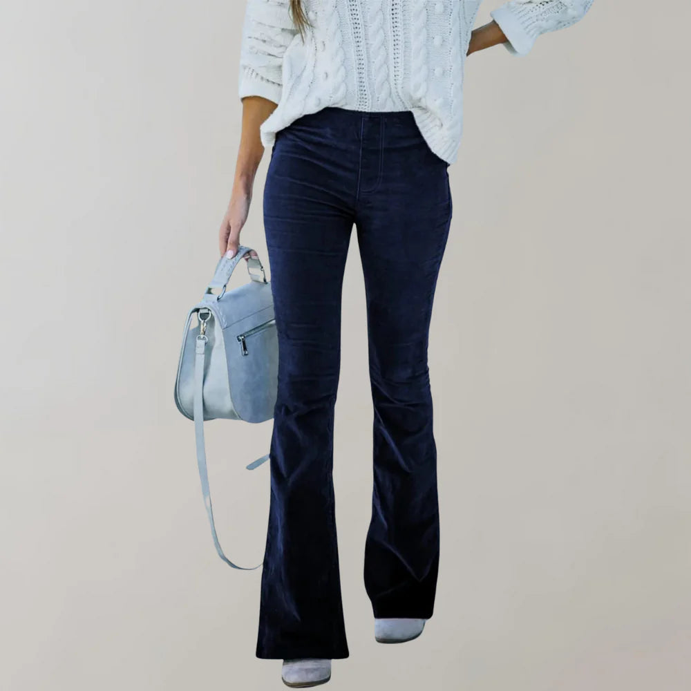 Ingrid - Flare Pants Med Høy Midje Og Smigrende Passform, Uanstrengt Stilig Og Komfortabel