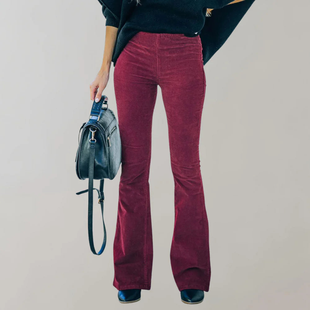 Ingrid - Flare Pants Med Høy Midje Og Smigrende Passform, Uanstrengt Stilig Og Komfortabel