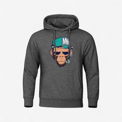 Alex – Hettegenser med Lange Ermer, Frontlommer og Ribbekanter