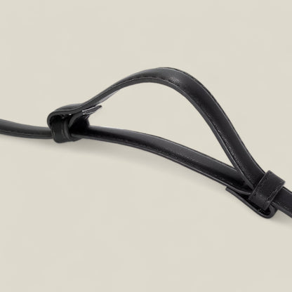 Emma - Elegant Slank Belte med Gullspenne-3