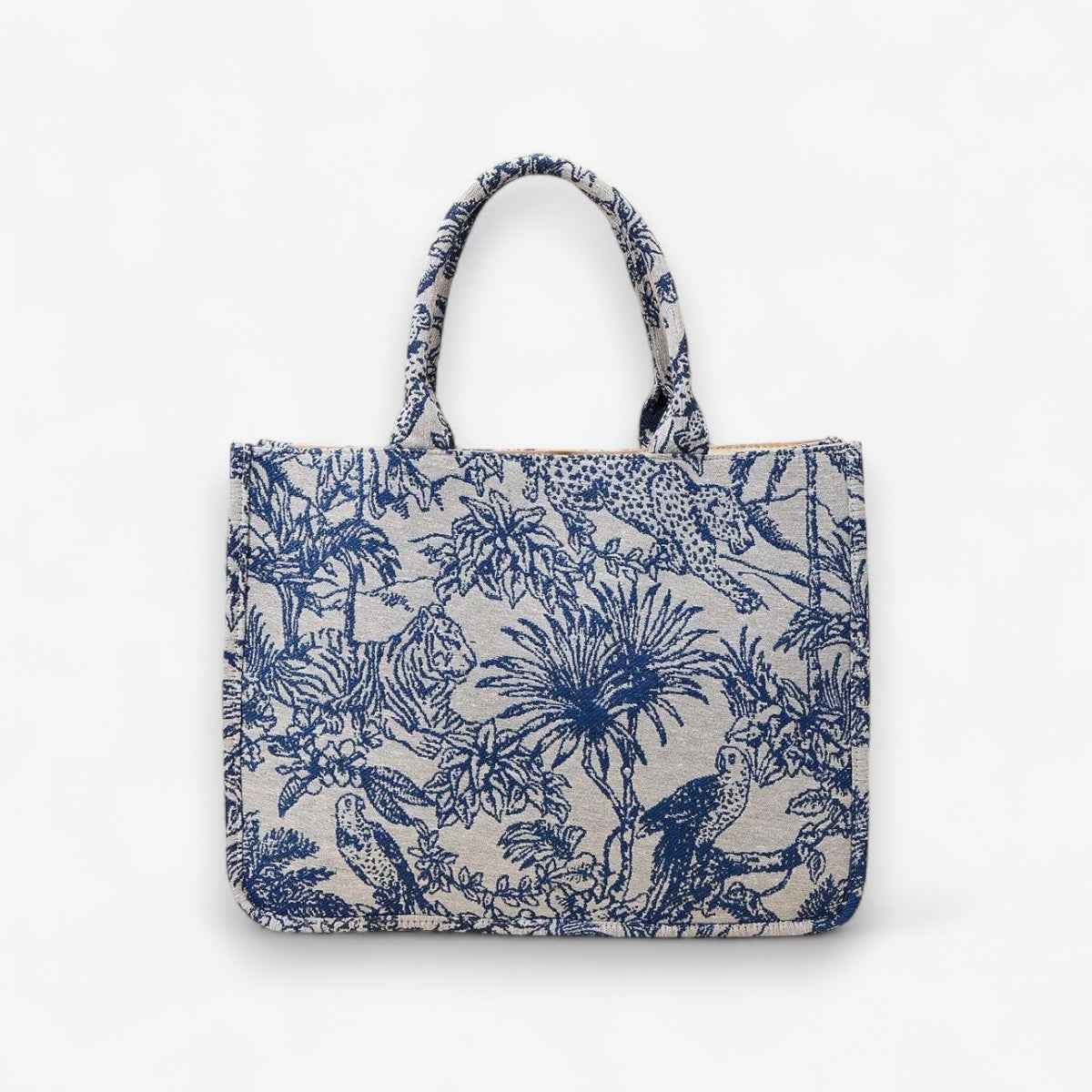 Vaela – Skulderveske med Blomsterbroderi og Glidelås