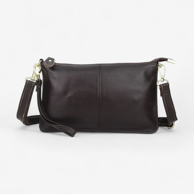 Ashley – Håndveske med spennestrå og glidelåslommer