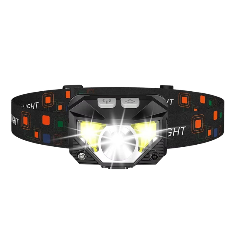 LumiTrack – Oppladbar LED hodelykt med Bevegelsessensor