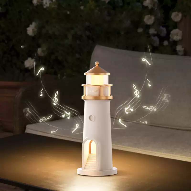 WaveTone - Bluetooth høyttalerlampe med måneprojeksjon og nattlys