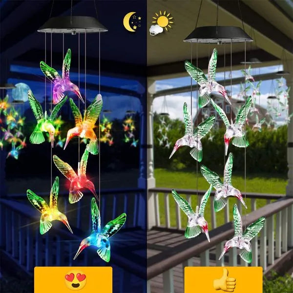 LumiBirds - Lys opp hagen din med solcelledrevne fugler uten behov for kabler