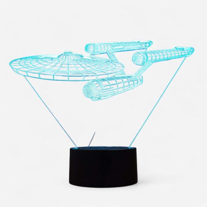 LumoSphere – LED-Lampe med Bordstruktur og Lukket Form