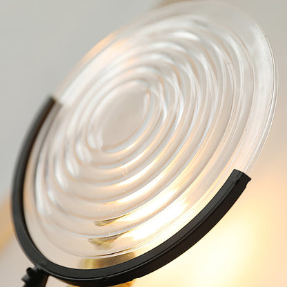 LumiForge – Metall og Glass Vegglampe med Sylindrisk Form