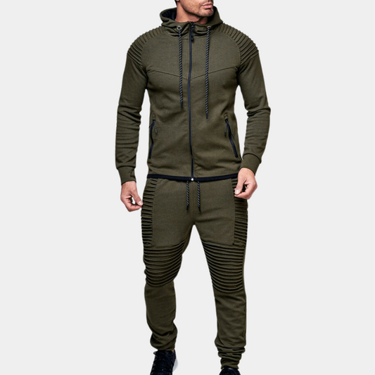 Charles - Sportstreningsdrakt med hettegenser med snøring og joggebukser