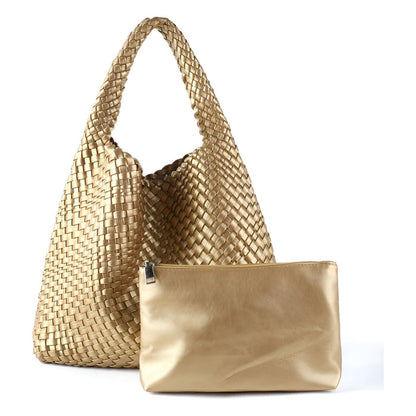 Laura - Stilig håndvevd skulderveske med romslig design