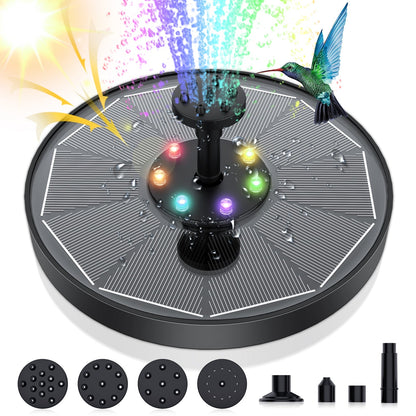 SolarFlow - LED solvannsfontene med 4 vannmønstre