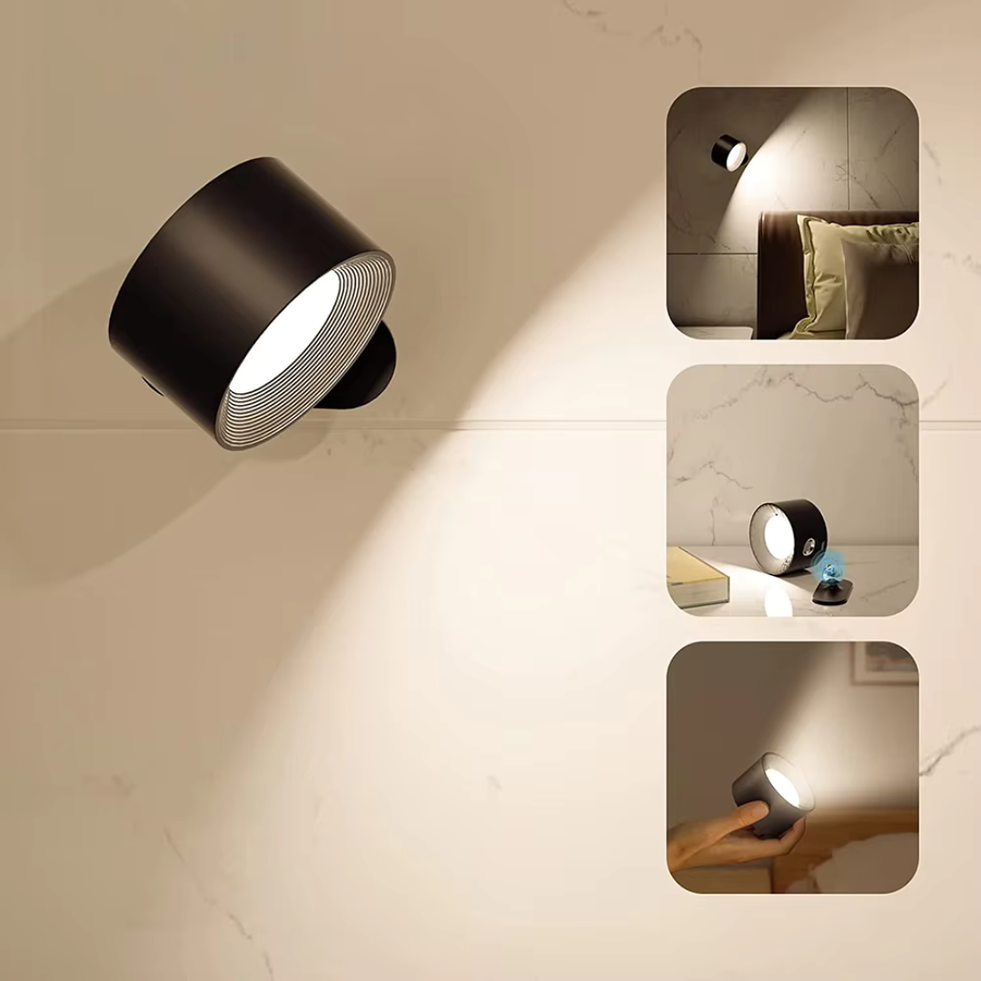 LumaFlex - Trådløs vegglampe med 360° rotasjon
