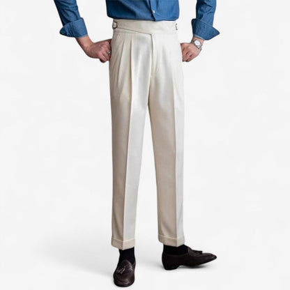 Rheon – Bukser med Høyt Liv, Spenne og Lommer