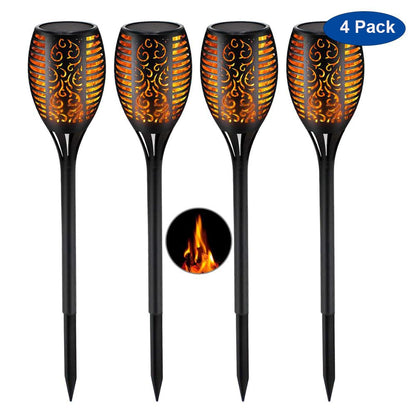 SolarFlame - Lys opp hagen din med flakkende solfakler med flamme| 4 stykker