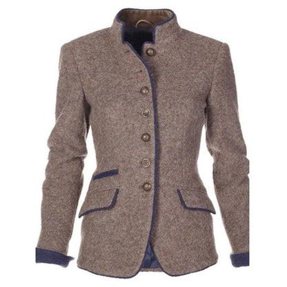 Ava - Uformell Langermet Jakke Med Knapper Og Lommer