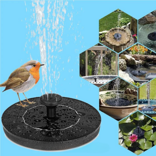 EcoBird - Gi liv til hagen din med en solcelledrevet fuglefontene