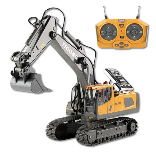 BuildMaster - Premium fjernstyrt gravemaskin med 11 funksjonalitetsfunksjoner