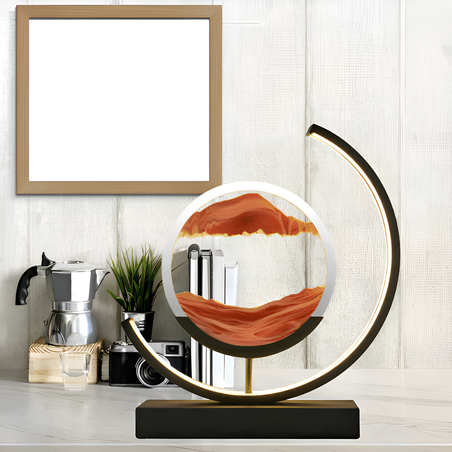 LumiFlow – Visuell LED Sandlys med Justerbar Lysstyrke