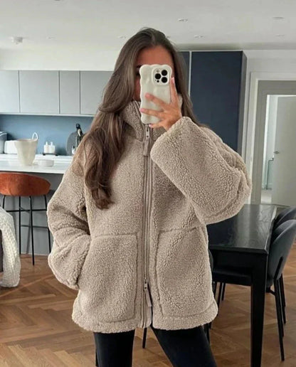 Sophia - Langermet jakke med glidelås