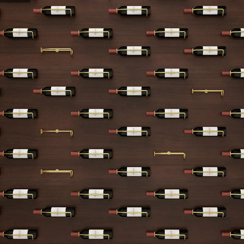VinoCraft - Minimalistisk veggmontert vinstativ for elegant oppbevaring