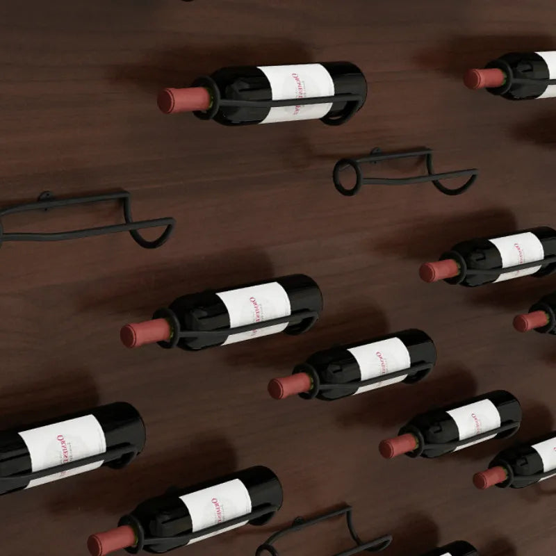 VinoCraft - Minimalistisk veggmontert vinstativ for elegant oppbevaring