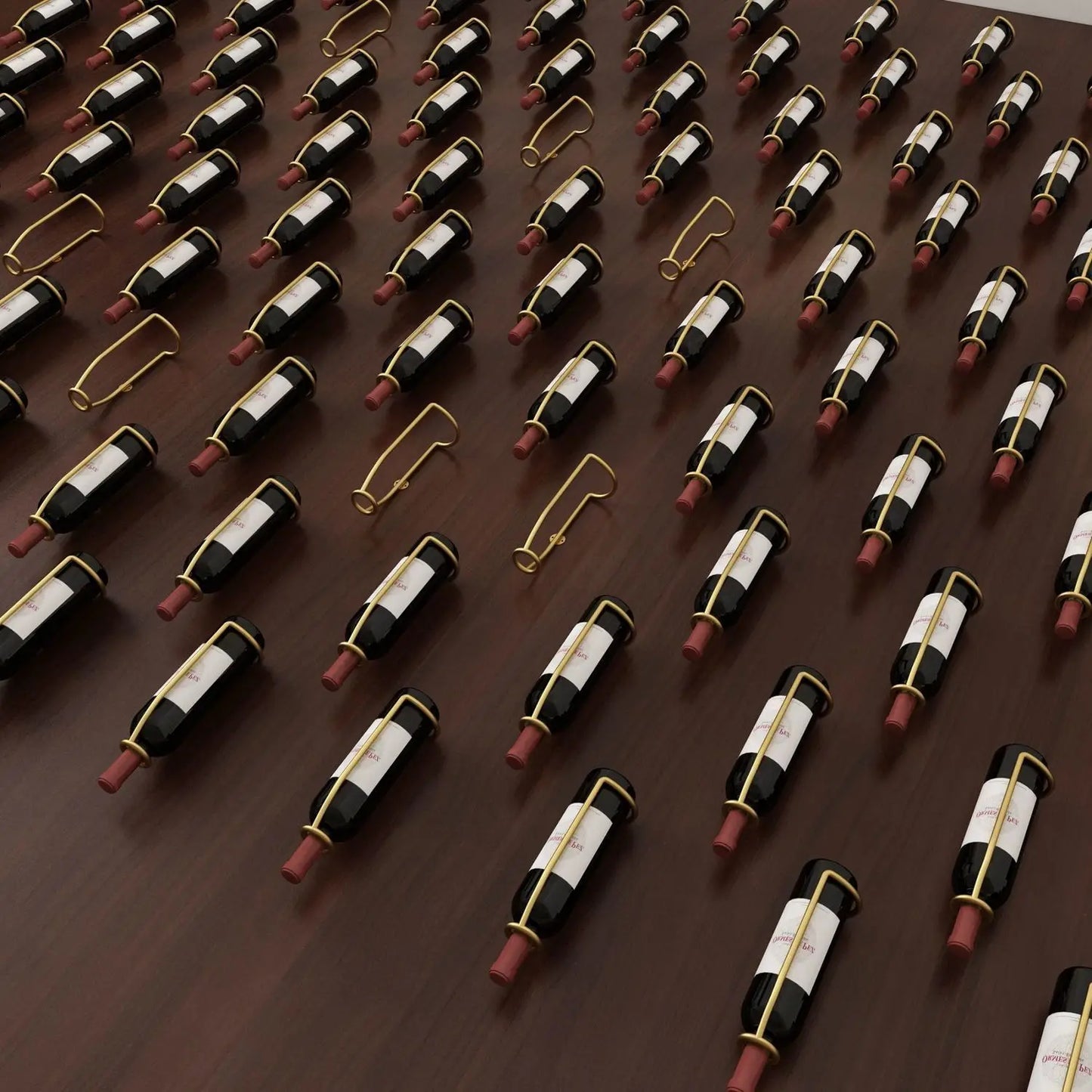 VinoCraft - Minimalistisk veggmontert vinstativ for elegant oppbevaring