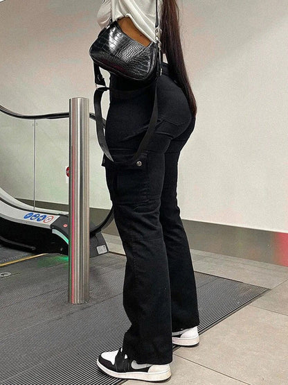 Lena - Komfortabel cargobukse med høy midje og flere lommer