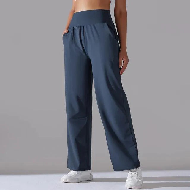Maya - Stilige yogabukser med høy midje og vide ben for optimal komfort