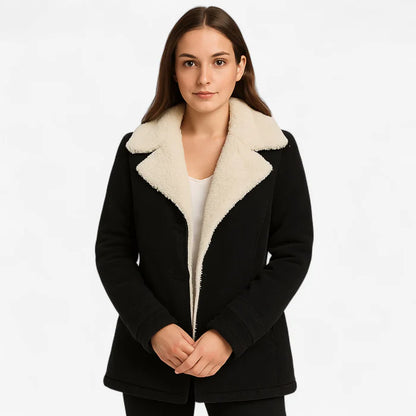 Jolien – Langermet Fleecefrakk med Krage