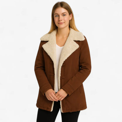 Jolien – Langermet Fleecefrakk med Krage