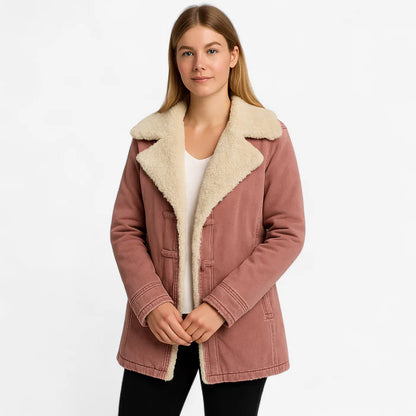 Jolien – Langermet Fleecefrakk med Krage