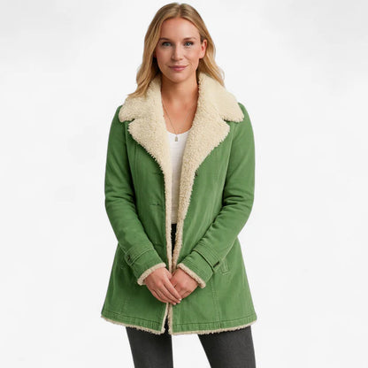 Jolien – Langermet Fleecefrakk med Krage