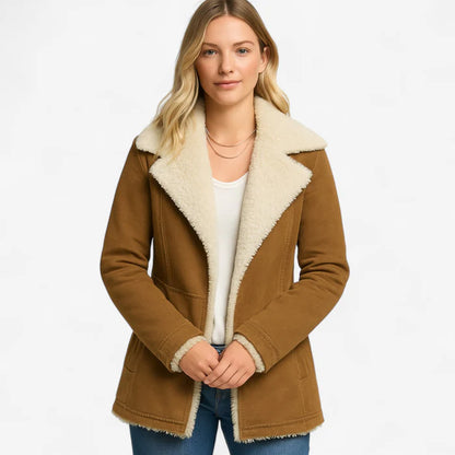 Jolien – Langermet Fleecefrakk med Krage