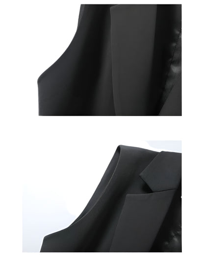 RegalVest - Enkelreist vest med reversert krage