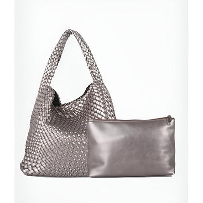 Laura - Stilig håndvevd skulderveske med romslig design