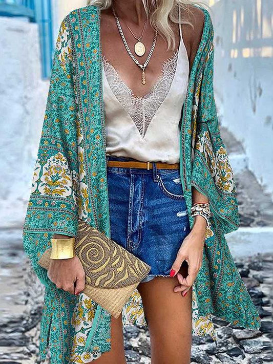 Diana – Stilig Kimono cardigan med utsvingte ermer og åpen front for enkel lagdeling