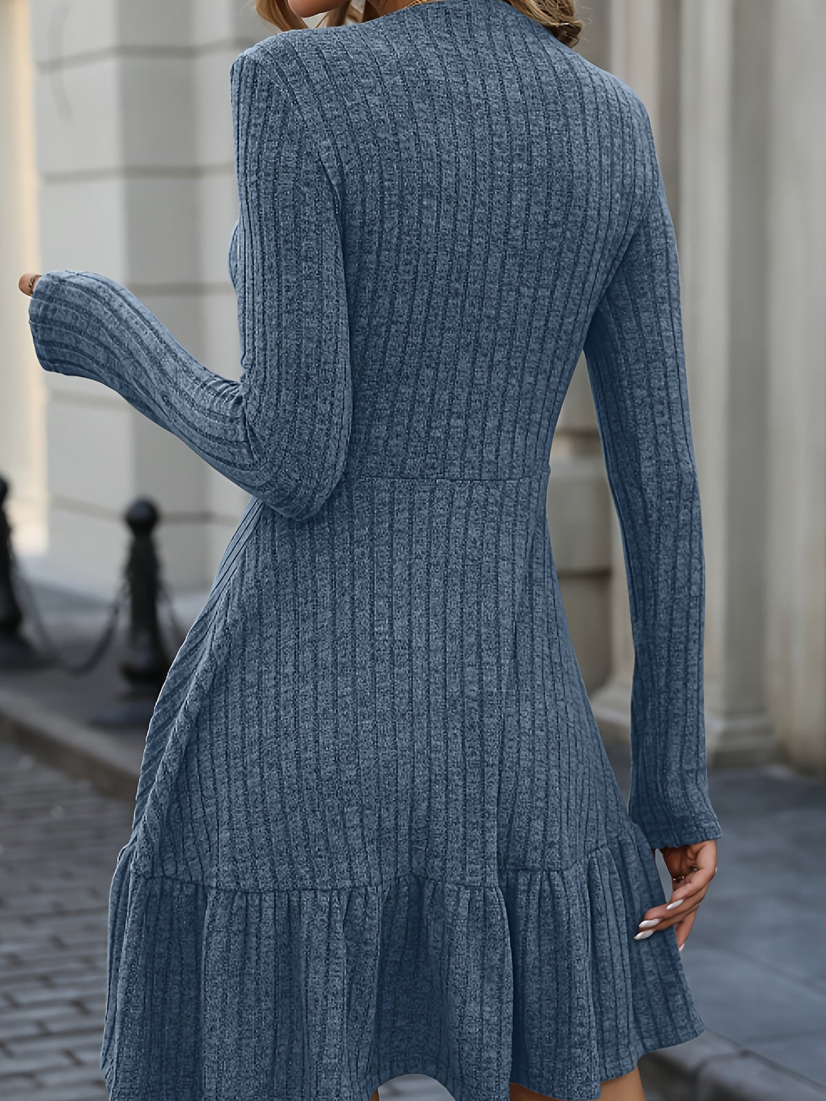Isabella - Elegant Luksuriøs Genserkjole med Trapesform