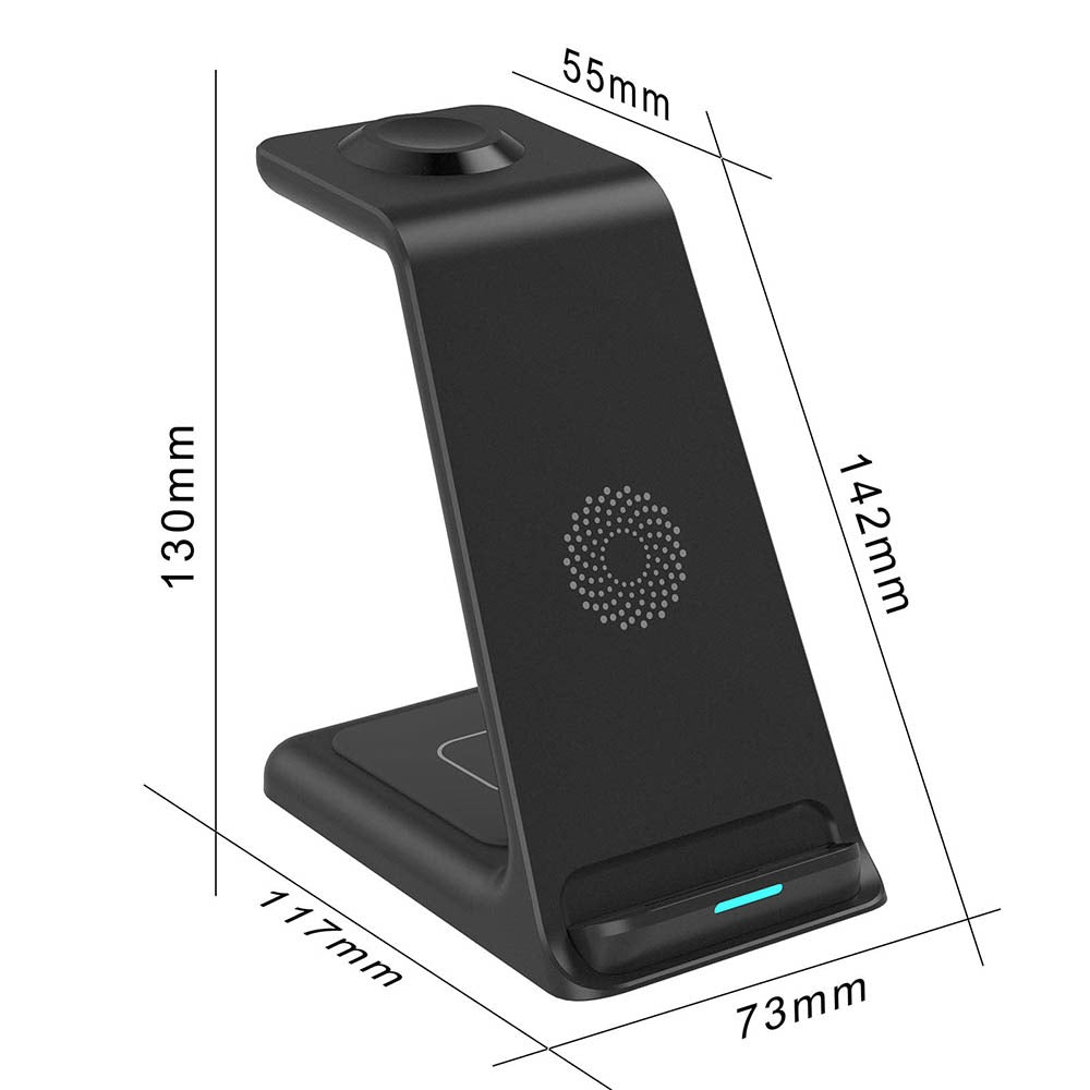 ChargeHub - 3-i-1 trådløs ladestasjon med U-plate-design
