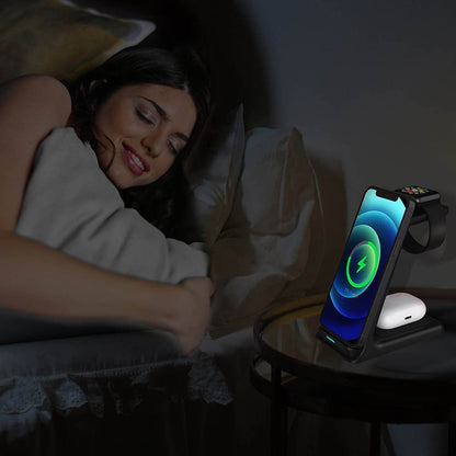 ChargeHub - 3-i-1 trådløs ladestasjon med U-plate-design