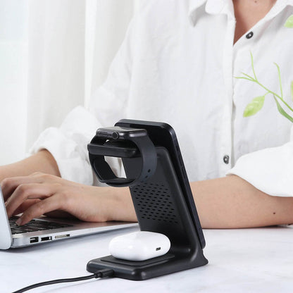 ChargeHub - 3-i-1 trådløs ladestasjon med U-plate-design